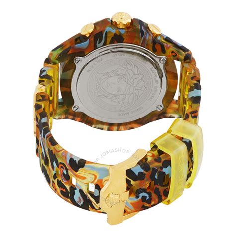 Versace VEZ700822 Icon Active Chrono gold yellow leopard